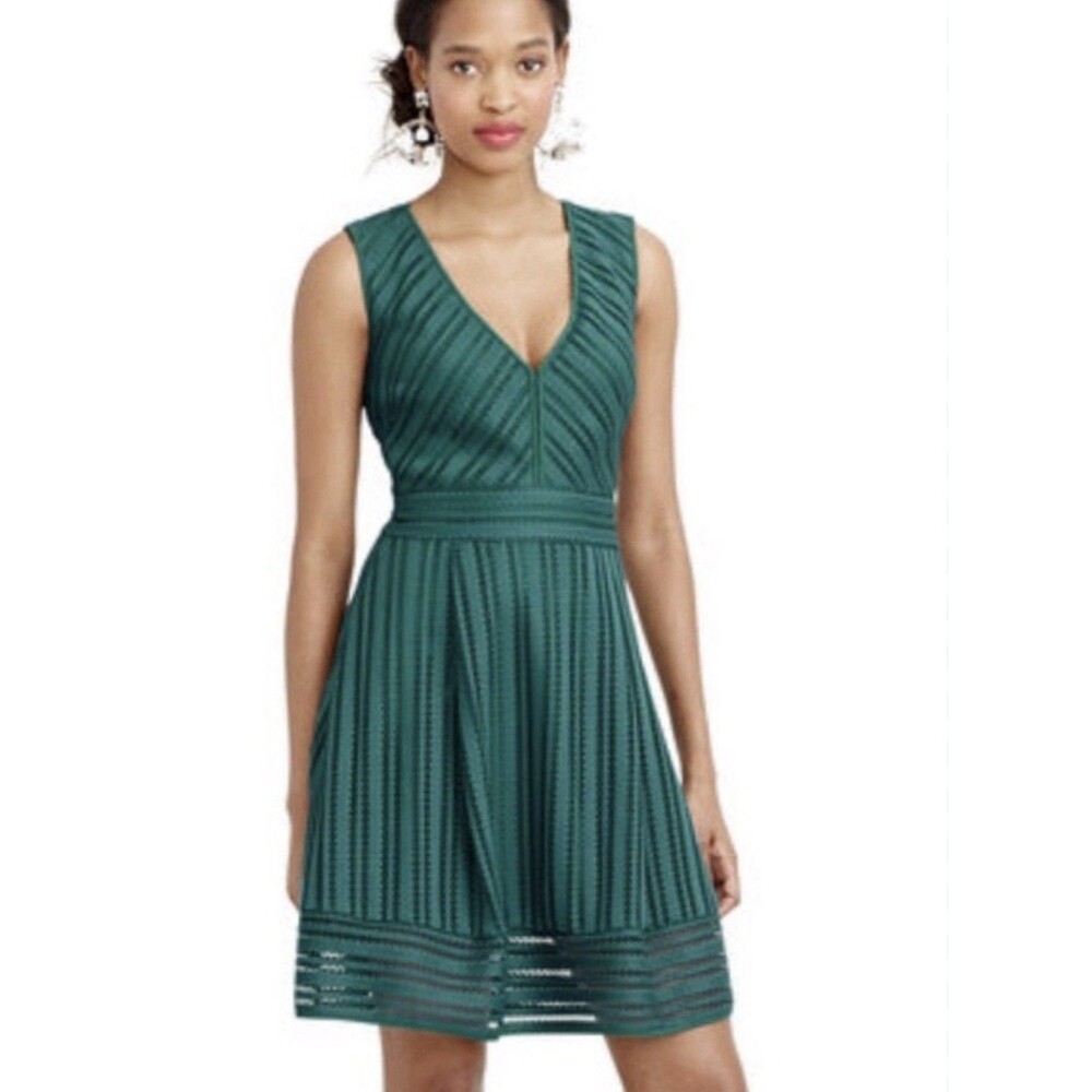 NEW ! J.CREW Striped Eyelet Dress Sz 6 - Picture 10 of 17